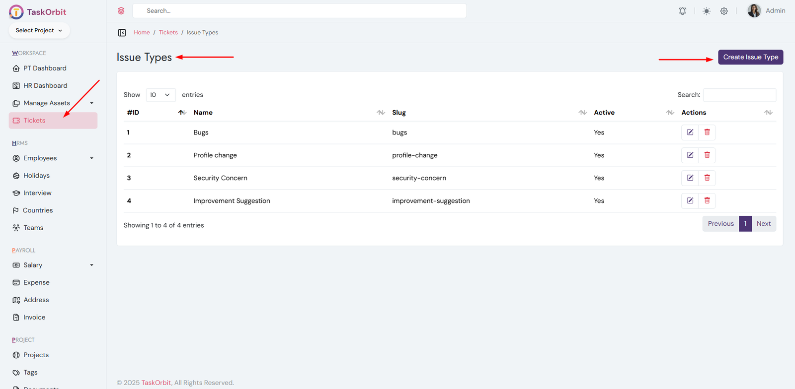 Ticket Issue Management